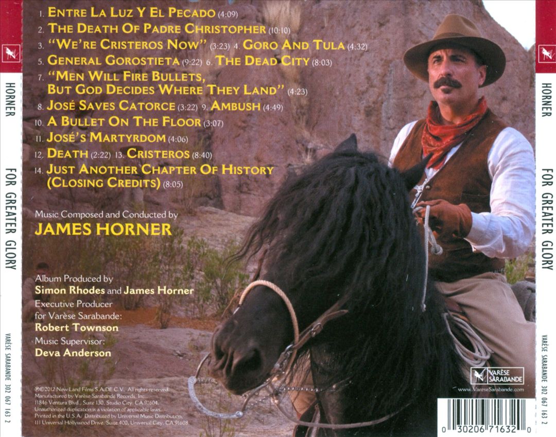 For Greater Glory [Original Score] cover art