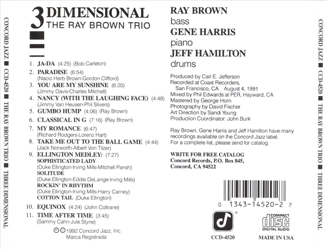 Three Dimensional cover art