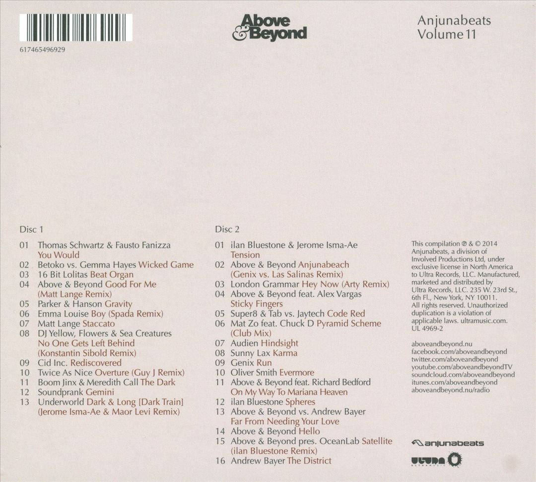 Anjunabeats, Vol. 11 cover art