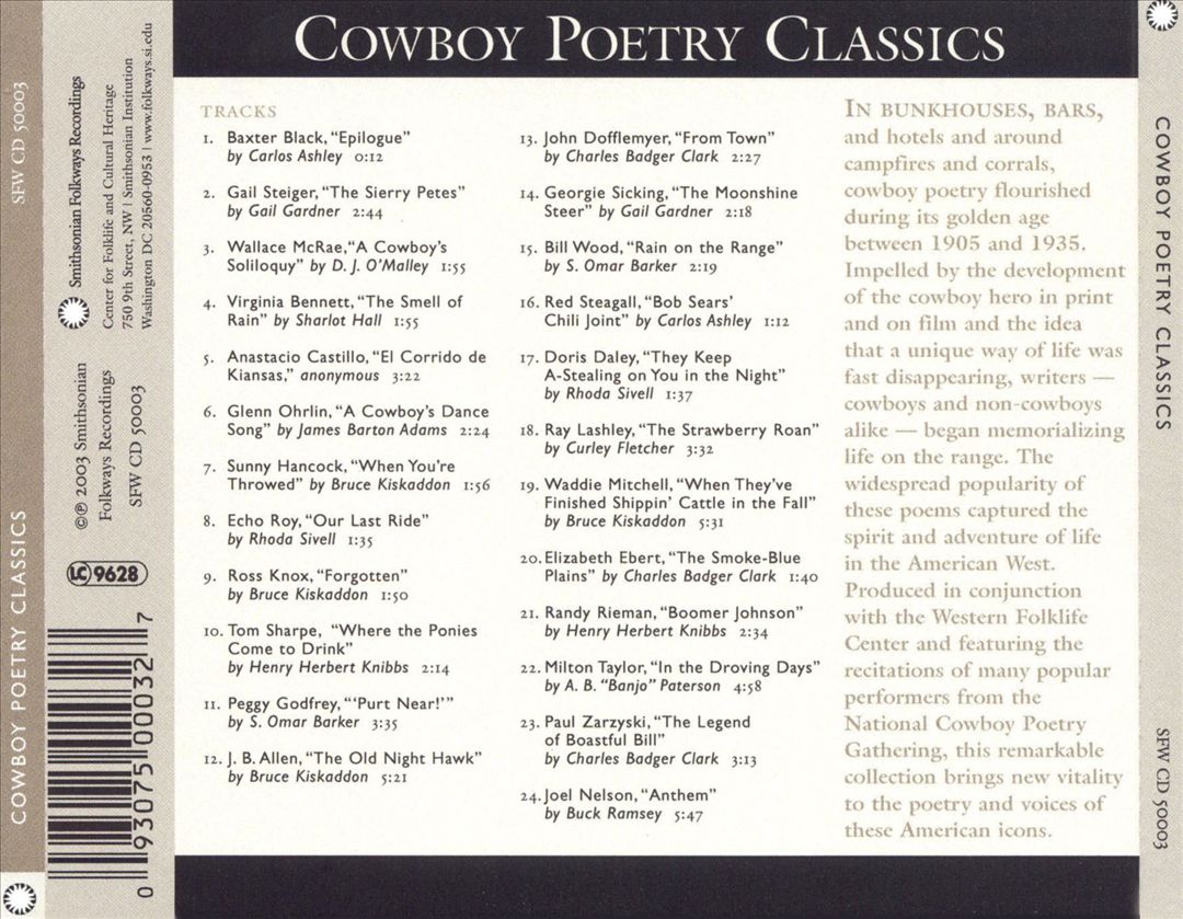 Cowboy Poetry Classics cover art