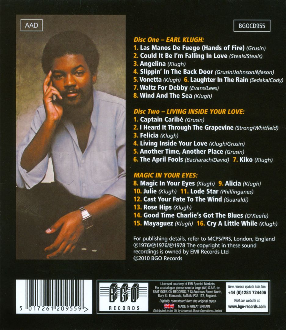 Earl Klugh/Living Inside Your Love/Magic in Your Eyes cover art