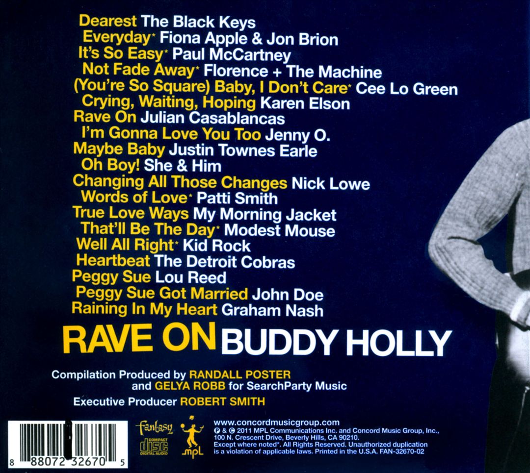 Rave on Buddy Holly cover art