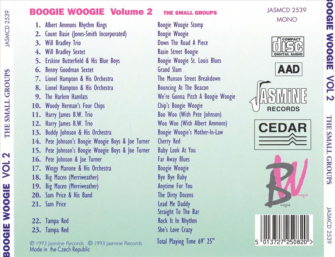 Boogie Woogie, Vol. 2: The Small Groups cover art