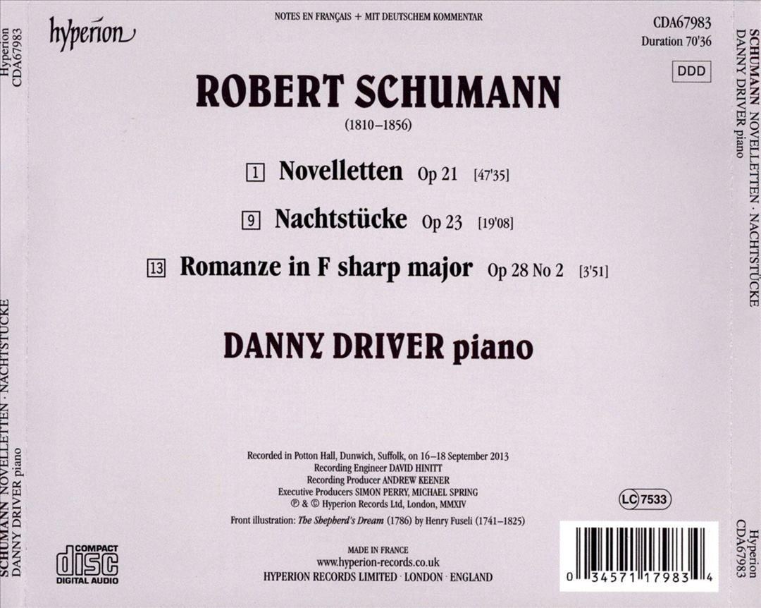 Schumann: Novelletten; Nachtstücke cover art