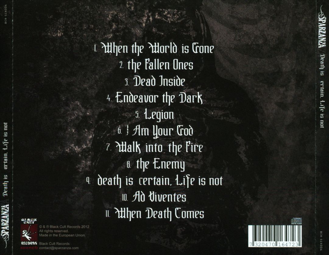 Death Is Certain, Life Is Not cover art