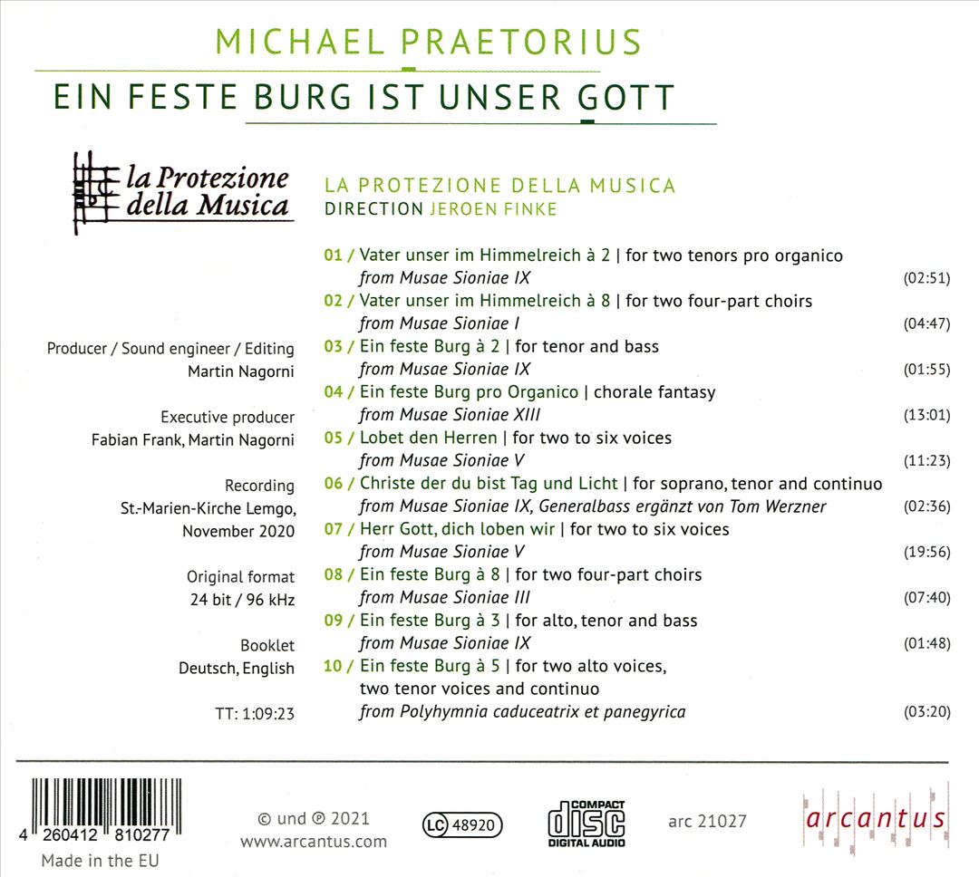 Feste Burg ist Unser Gott: Vocal- and Organ Music By Michael Praetorius cover art