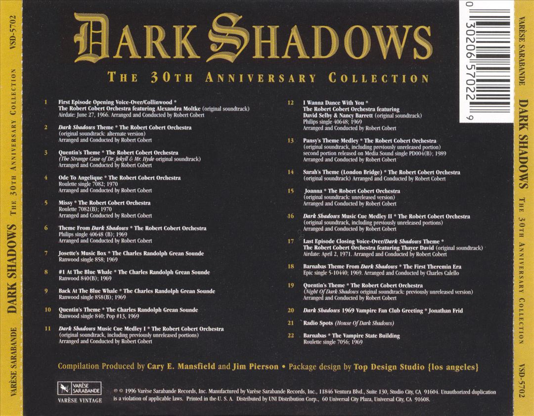 Dark Shadows: The 30th Anniversary Collection cover art