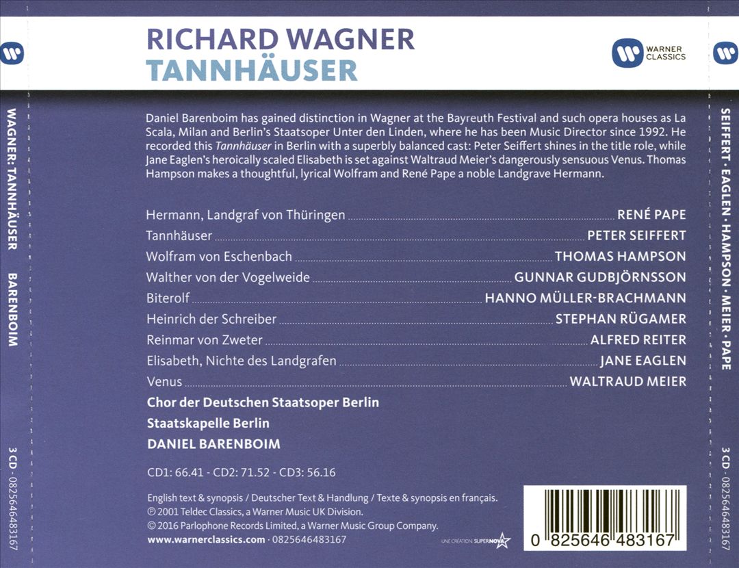 Wagner: Tannhäuser cover art