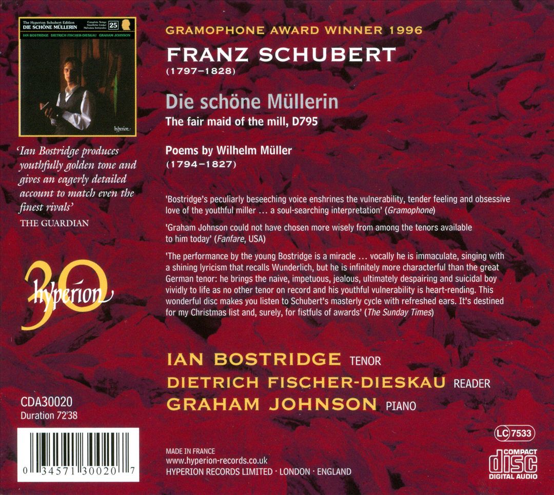 Schubert: Die schöne Müllerin cover art