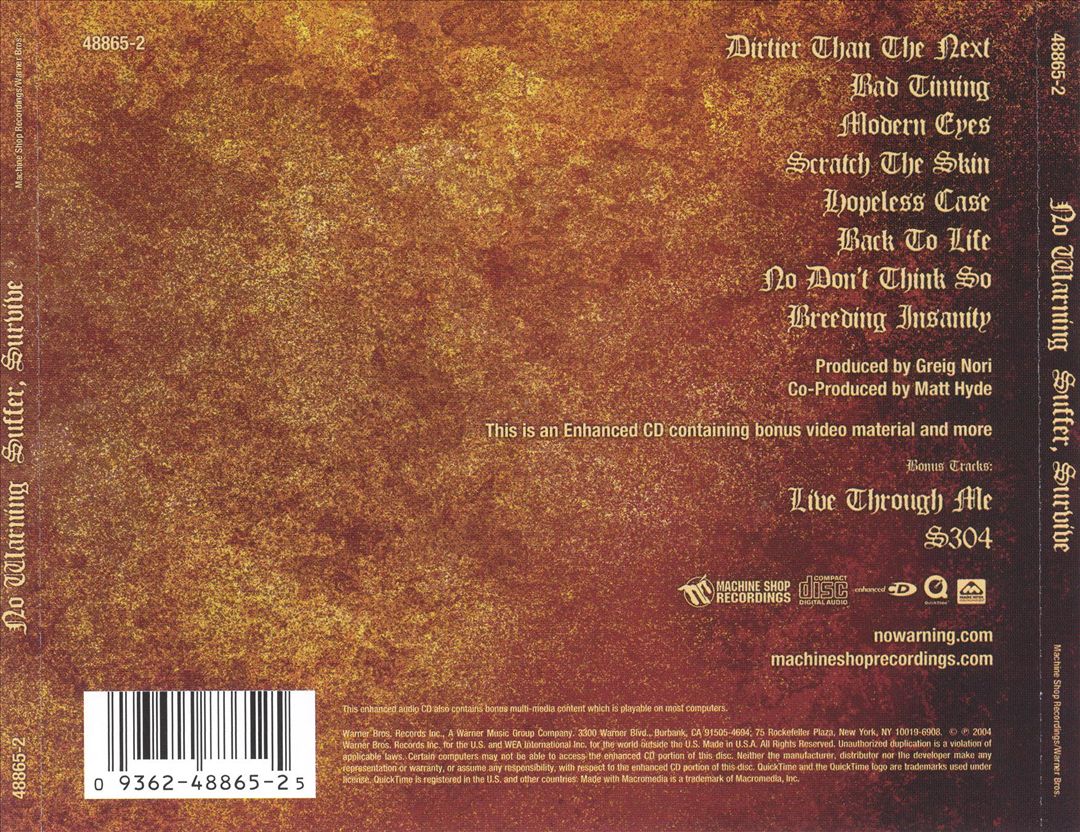 Suffer, Survive cover art