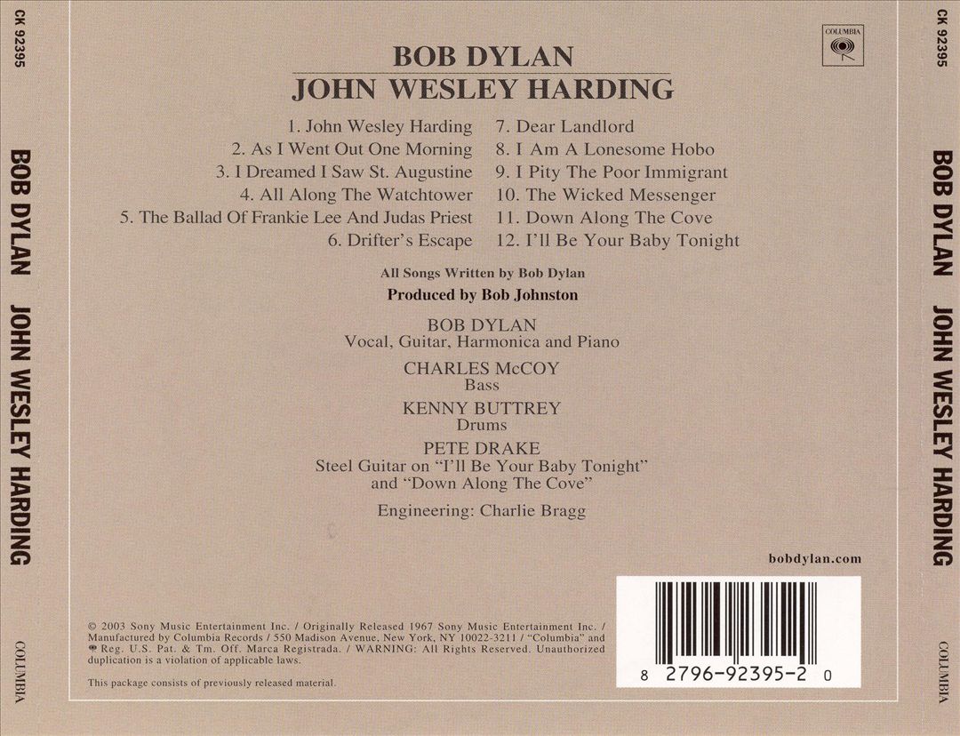 John Wesley Harding [Remastered] cover art