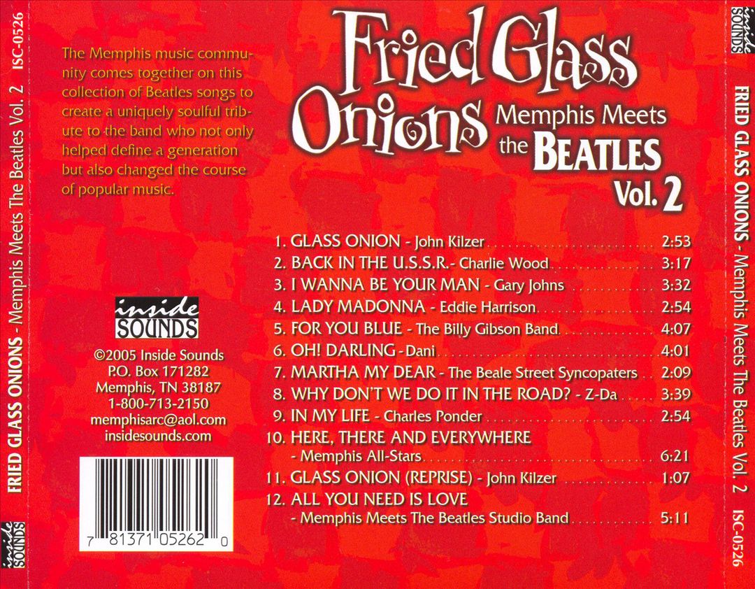 Fried Glass Onions: Memphis Meets the Beatles, Vol. 2 cover art