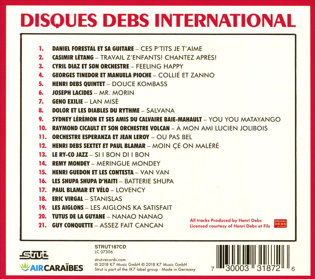 Disques Debs International, Vol. 1 cover art