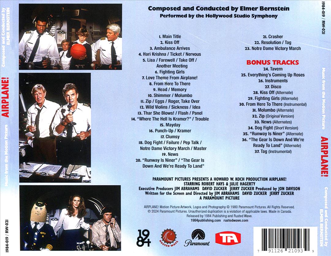 Airplane! [Music from the Motion Picture] cover art