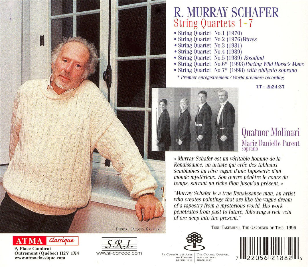 R. Murray Schafer: String Quartets Nos. 1-7 cover art