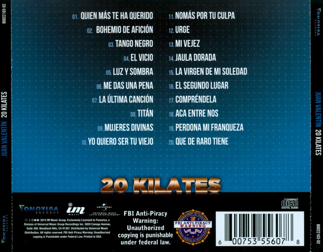 20 Kilates cover art