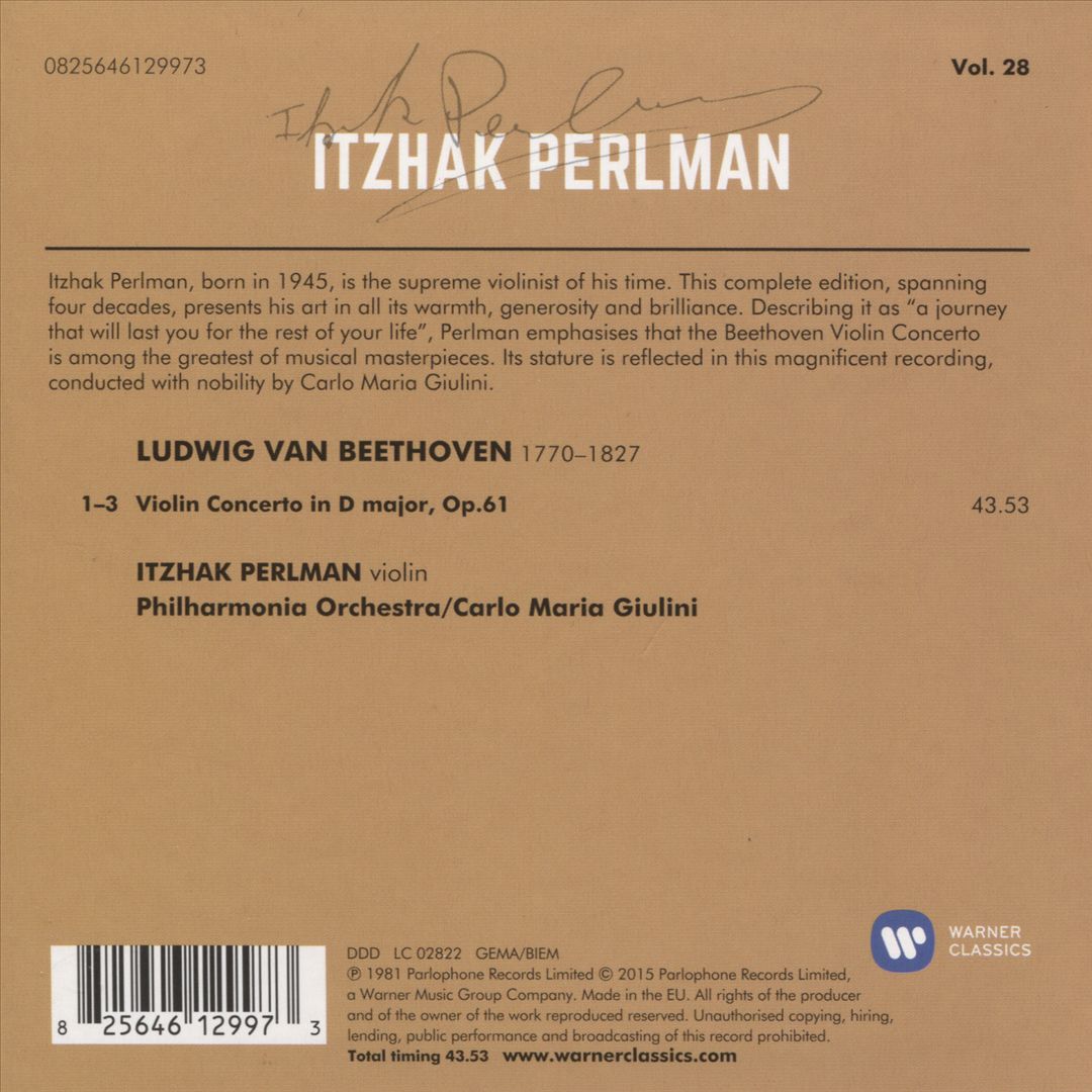 Beethoven: Violin Concerto cover art