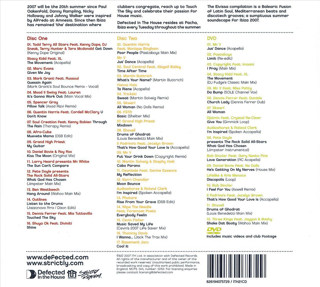 Defected in the House: Eivissa 07 [CD/DVD] cover art
