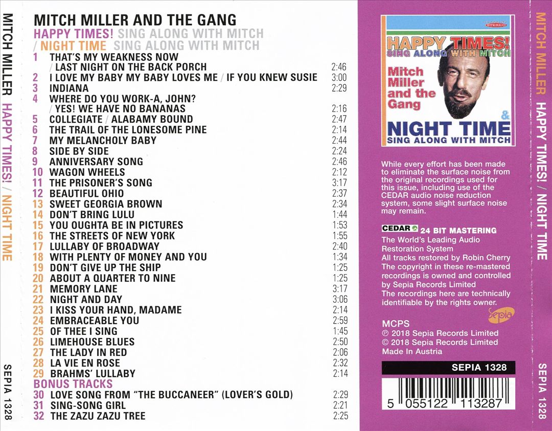 Happy Times!: Sing Along With Mitch/Night Time: Sing Along With Mitch cover art