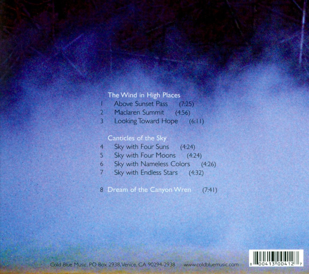John Luther Adams: The Wind in High Places cover art