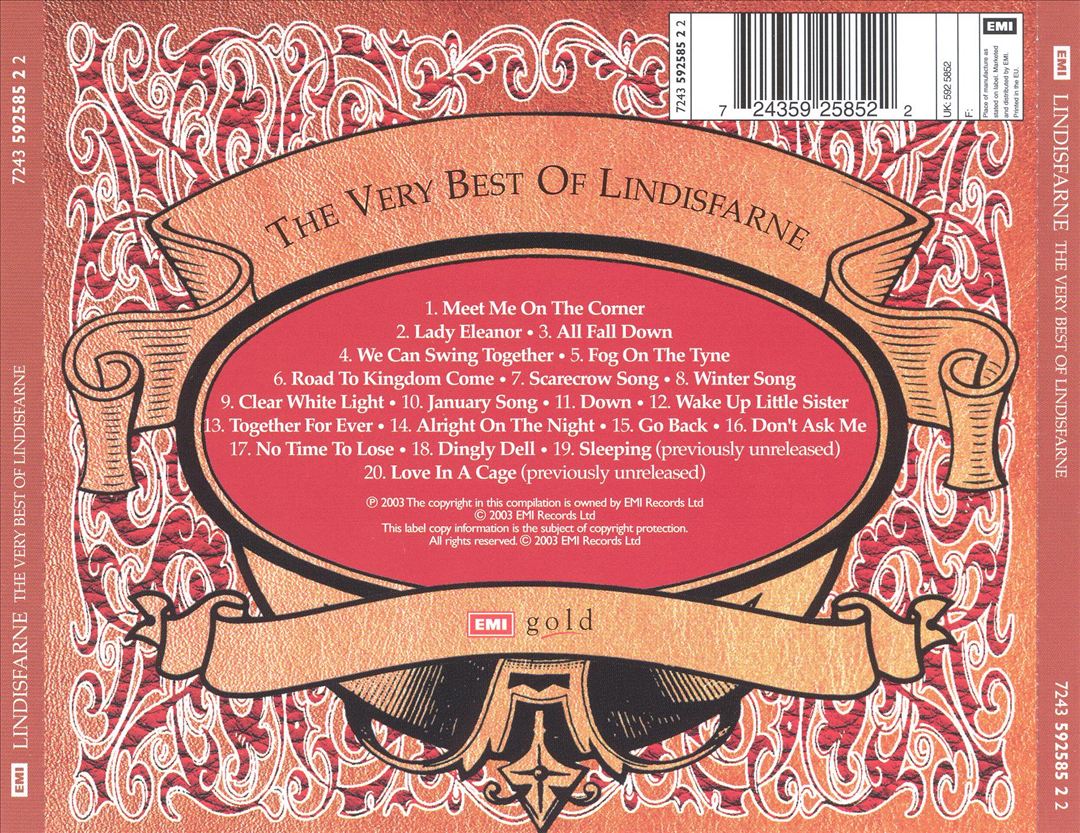 Very Best of Lindisfarne cover art