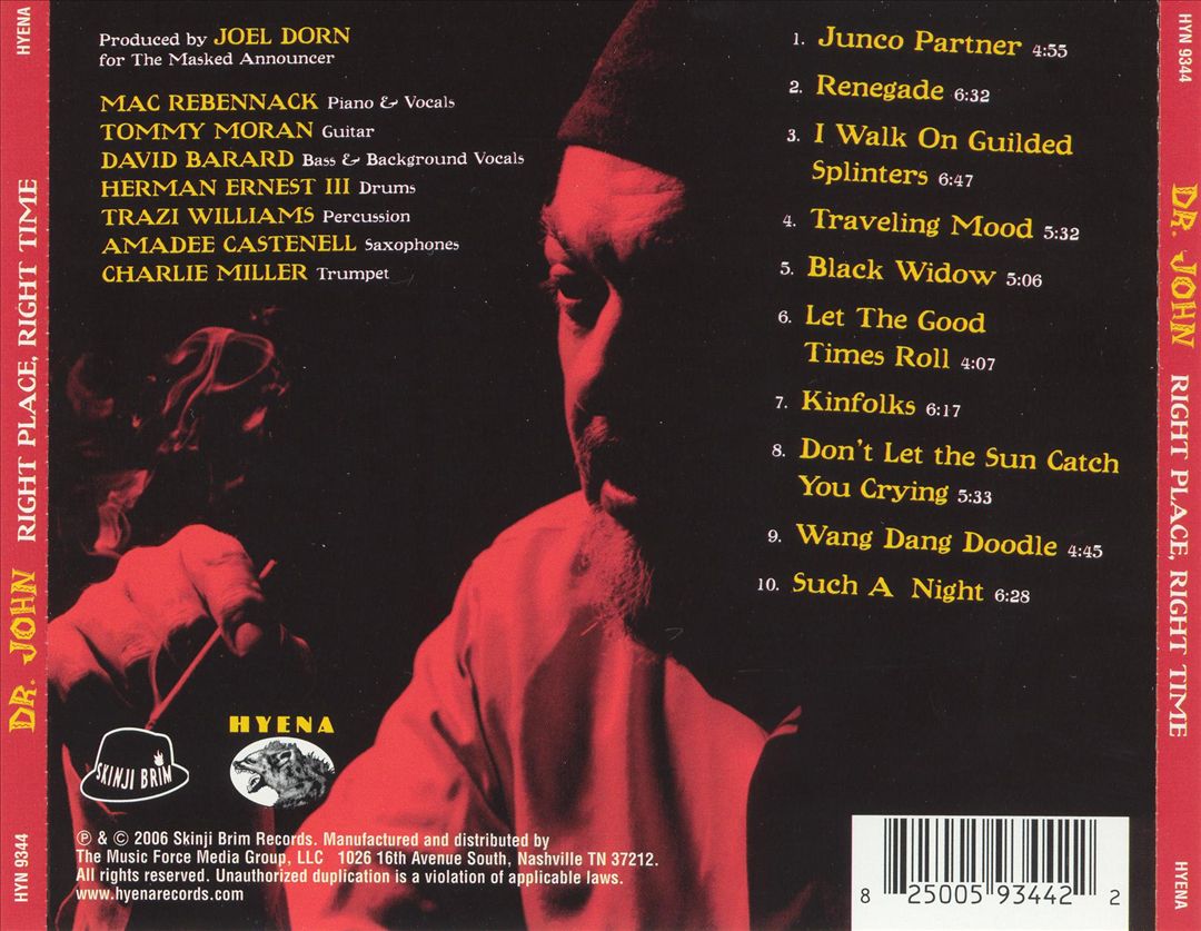Right Place, Right Time: Live at Tipitina's cover art