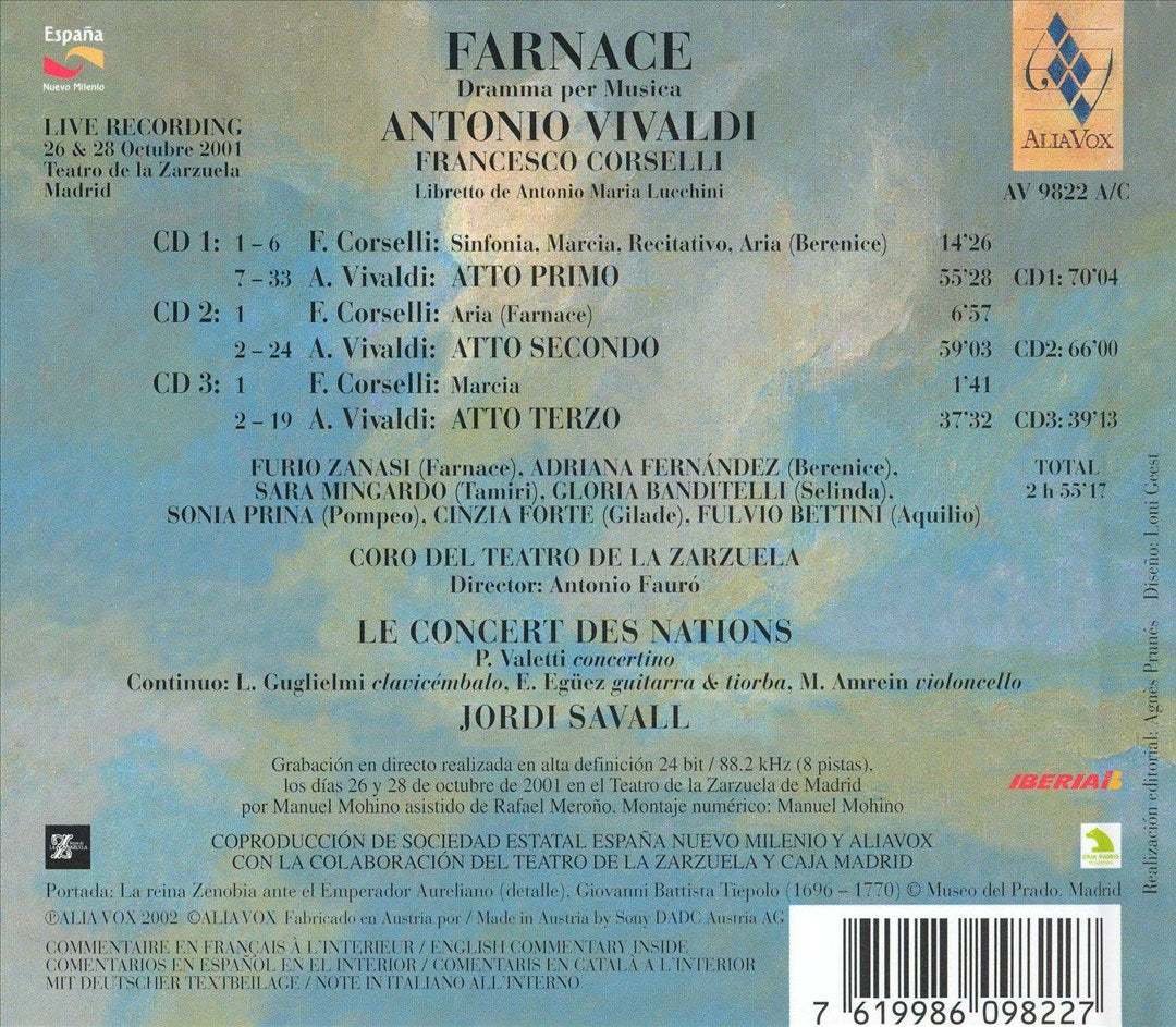 Antonio Vivaldi: Farnace cover art