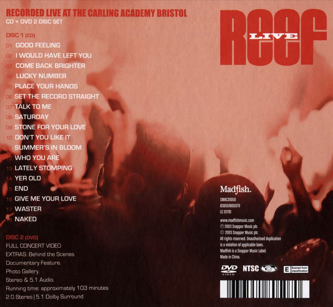 Live at the Carling Academy Bristol cover art
