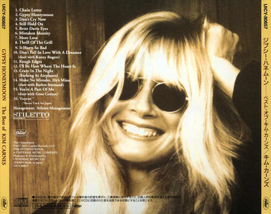 Gypsy Honeymoon: Best of Kim Carnes cover art