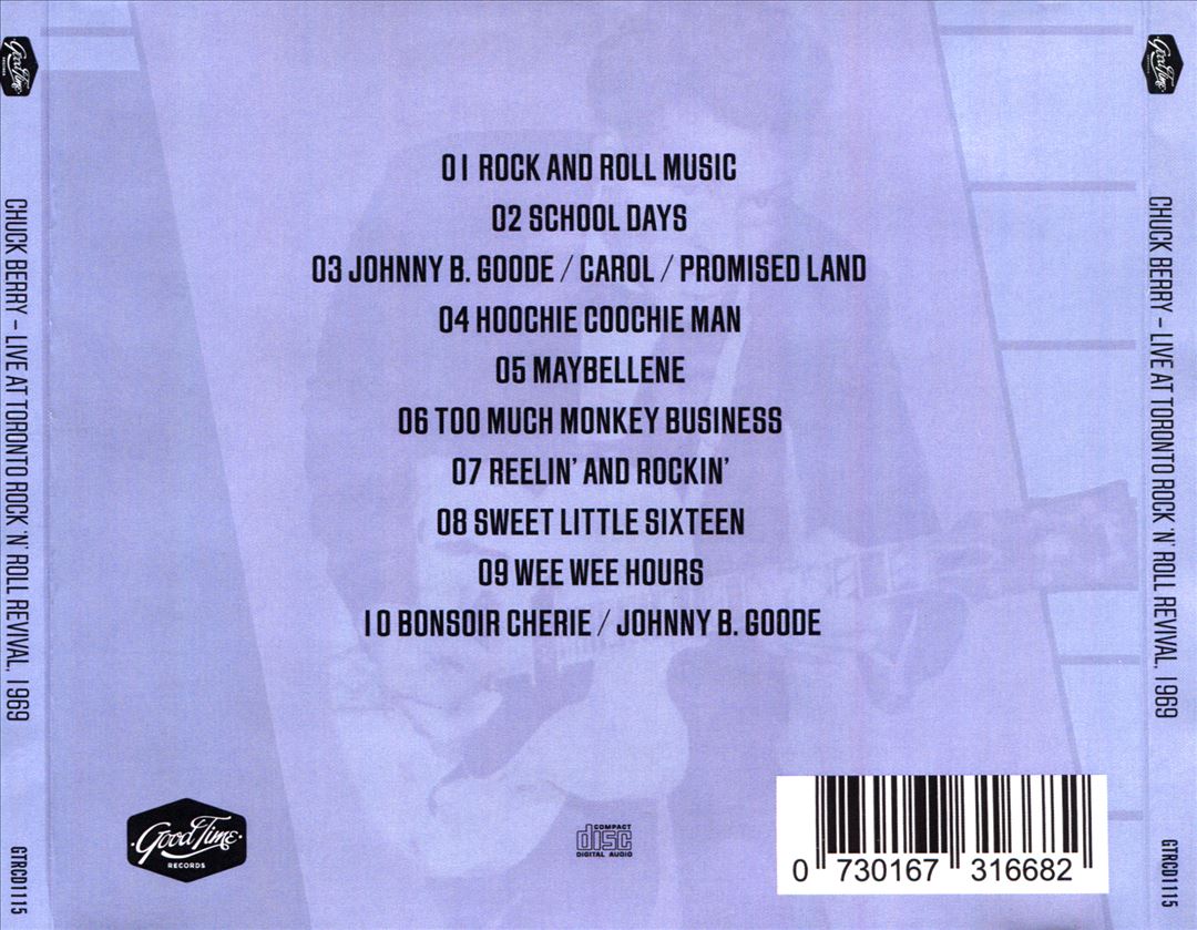 Live at Toronto Rock 'N' Roll Revival, 1969 cover art