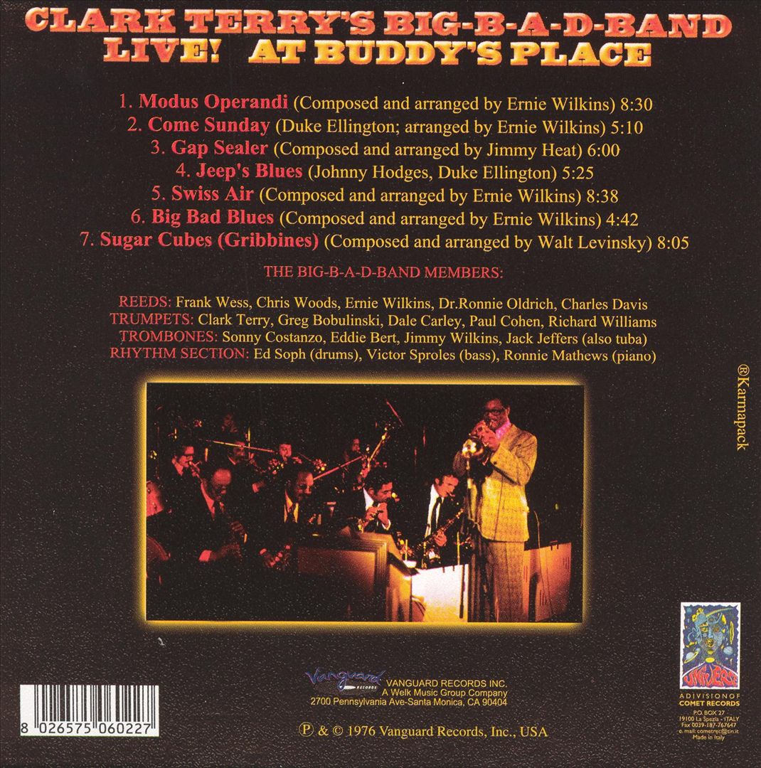 Live! At Buddy's Place cover art