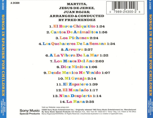 Songs in Spanish for Children cover art