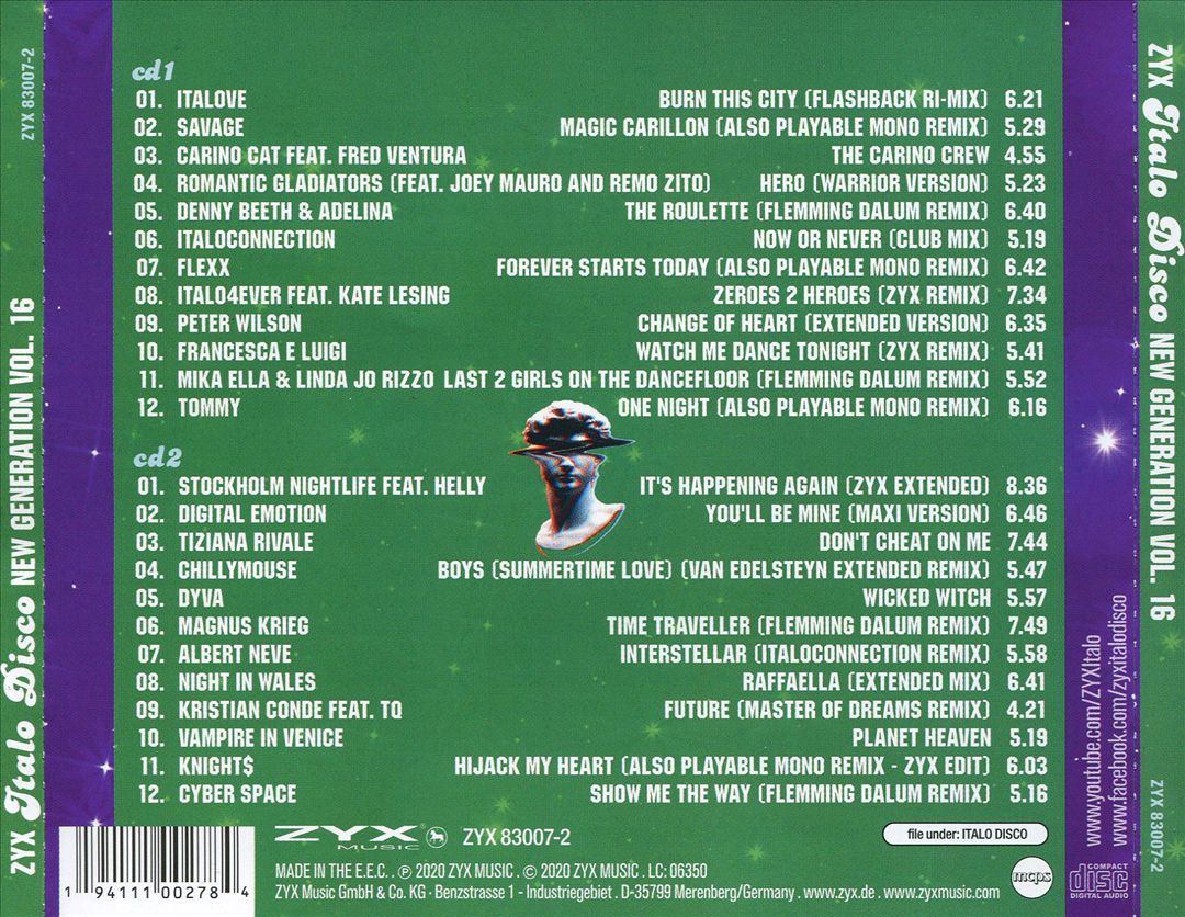 ZYX Italo Disco: New Generation, Vol. 16 cover art