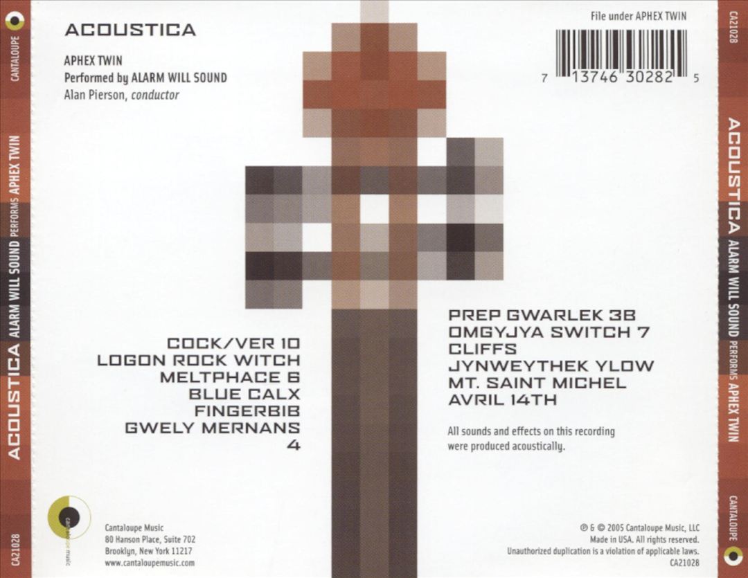 Acoustica: Alarm Will Sound Performs Aphex Twin cover art