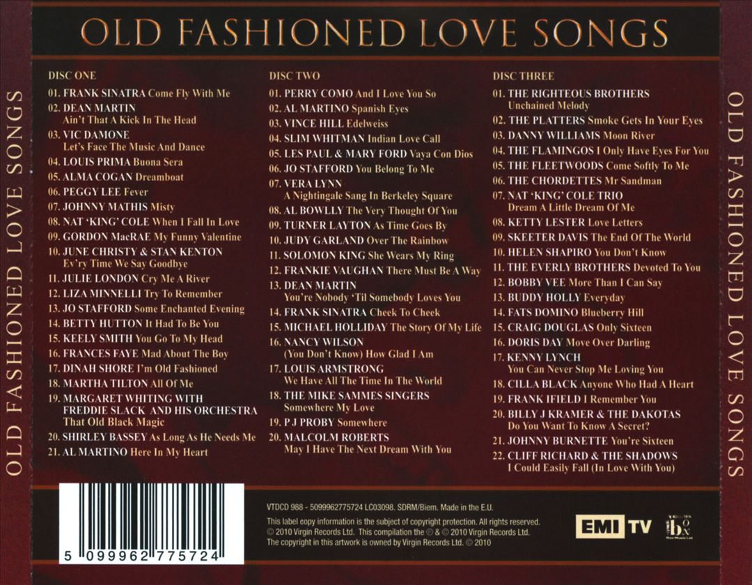 Old Fashioned Love Songs cover art