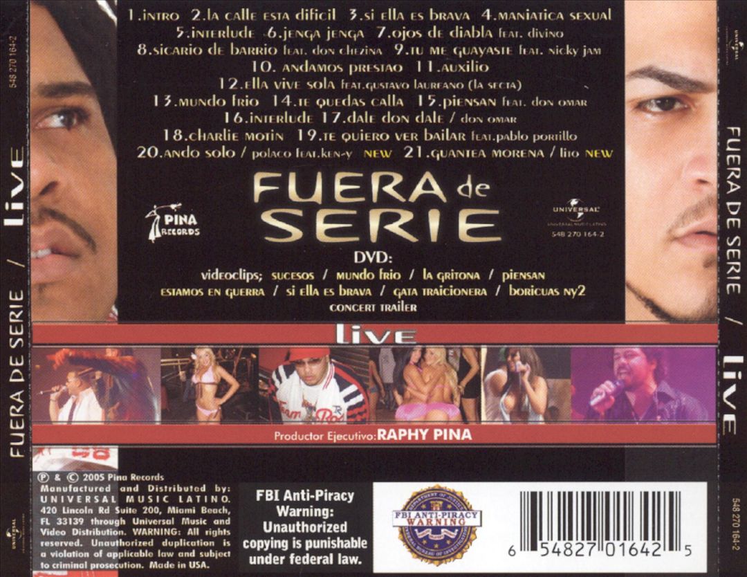 Fuera de Serie Live [CD & DVD] cover art