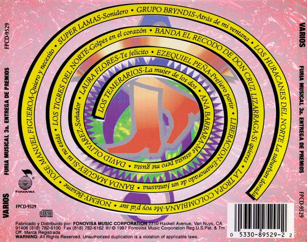Furia Musical: Tercera Entrega De Premios cover art
