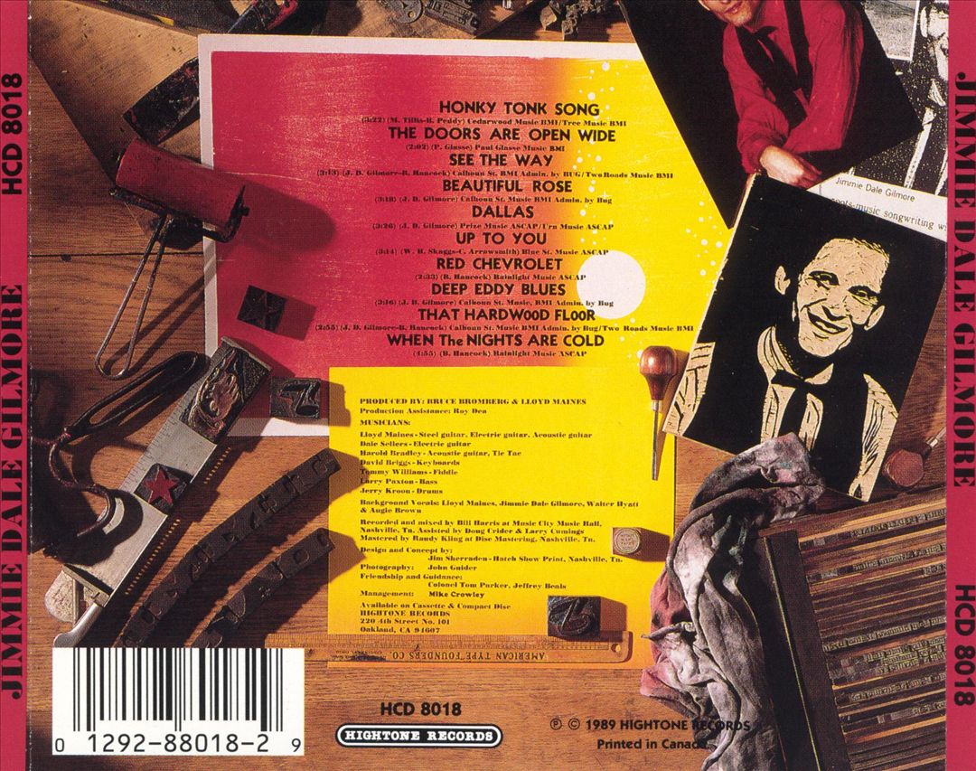 Jimmie Dale Gilmore cover art