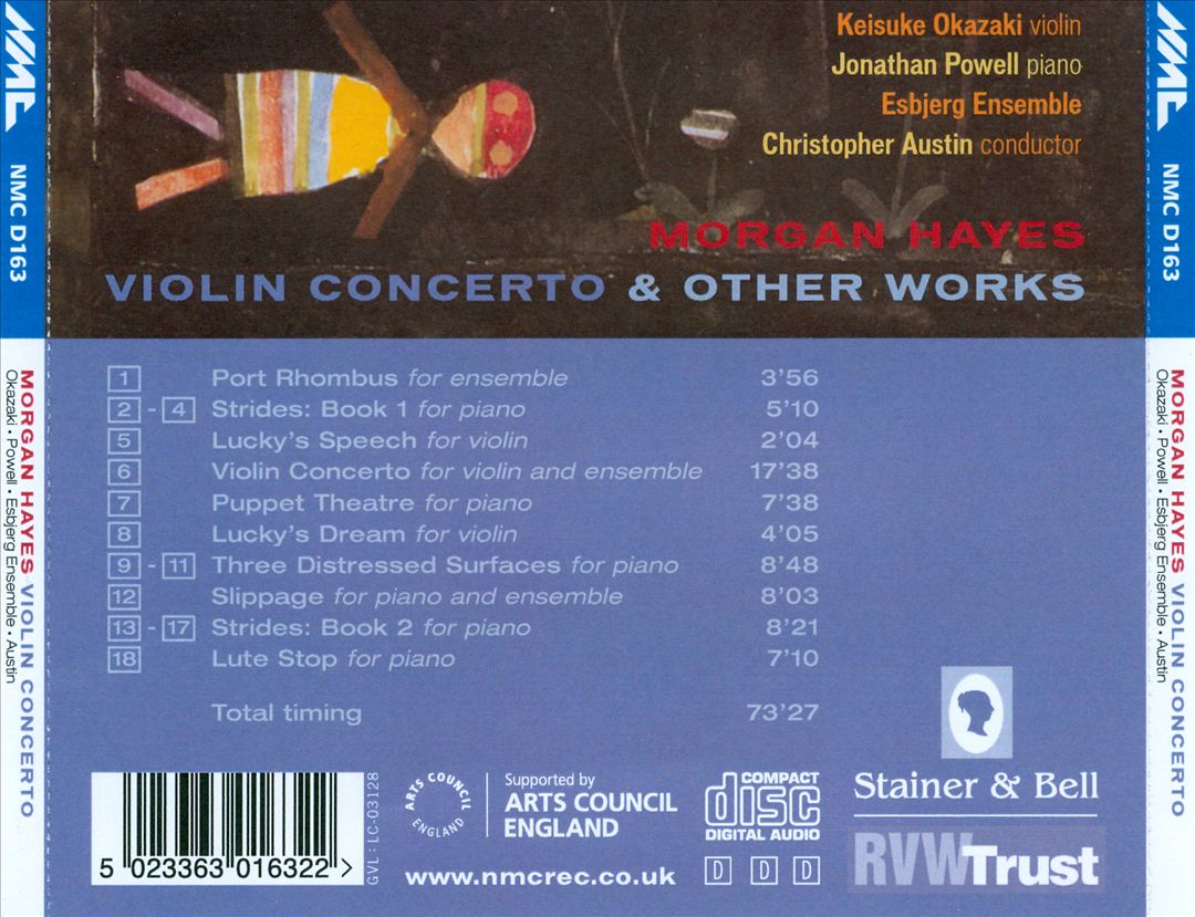Morgan Hayes: Violin Concerto & Other Works cover art