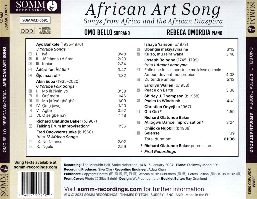 African Art Song cover art