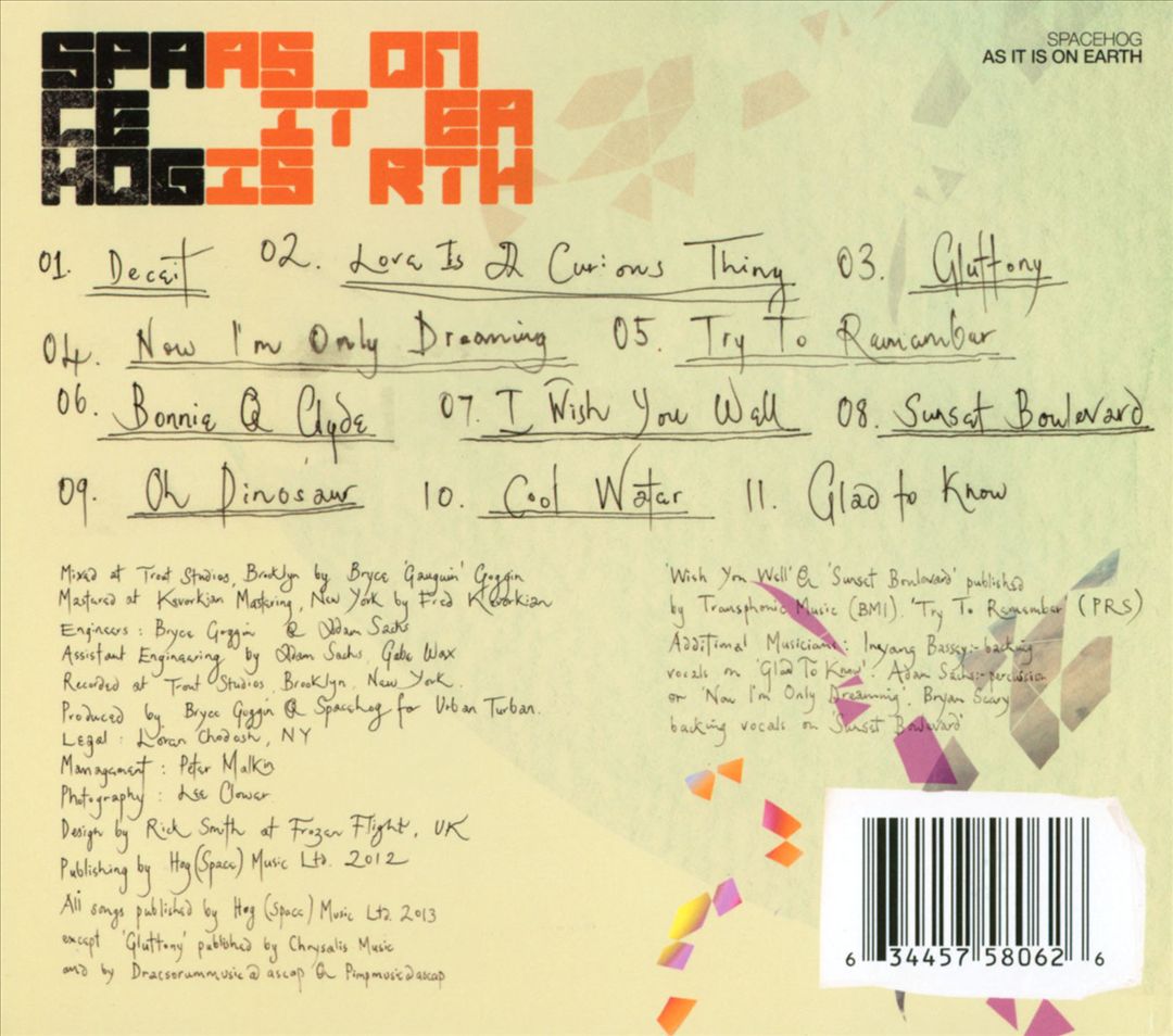 As It Is on Earth cover art