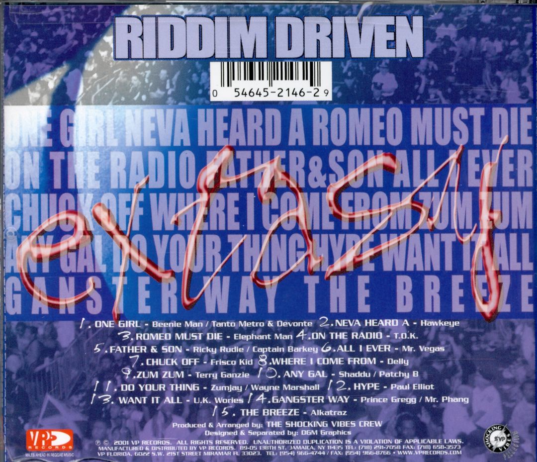 Riddim Driven: Extasy cover art