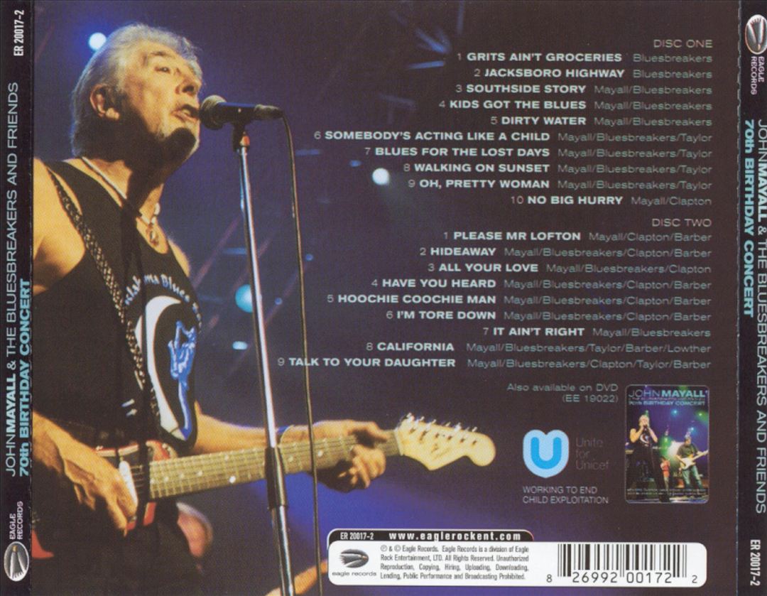 70th Birthday Concert cover art