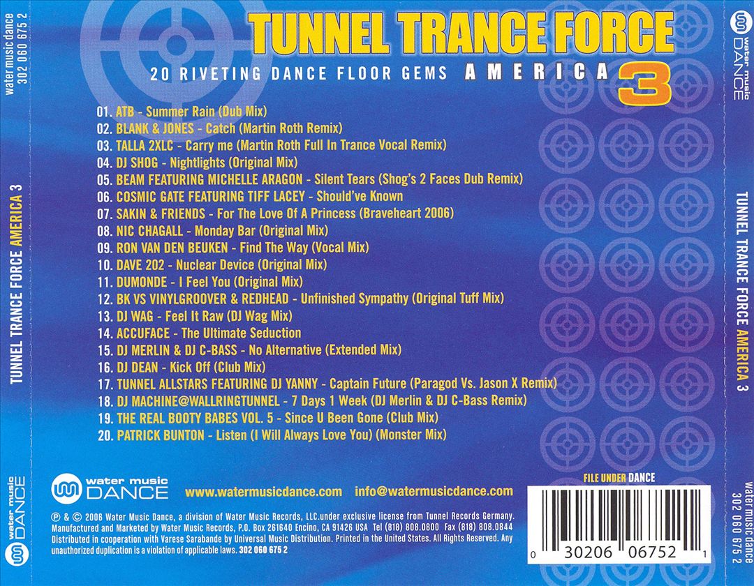 Tunnel Trance Force America, Vol. 3 cover art