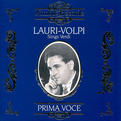 Lauri-Volpi sings Verdi cover art