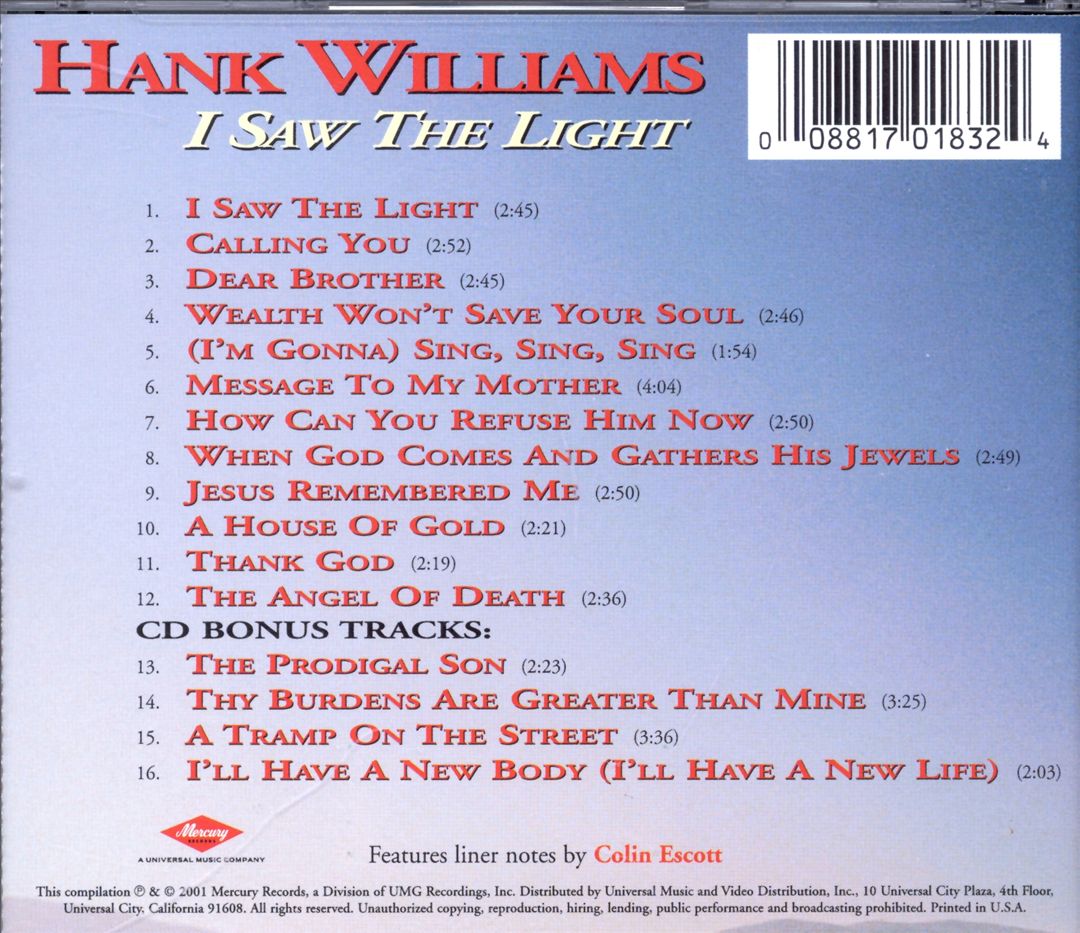 I Saw the Light [Remastered] cover art