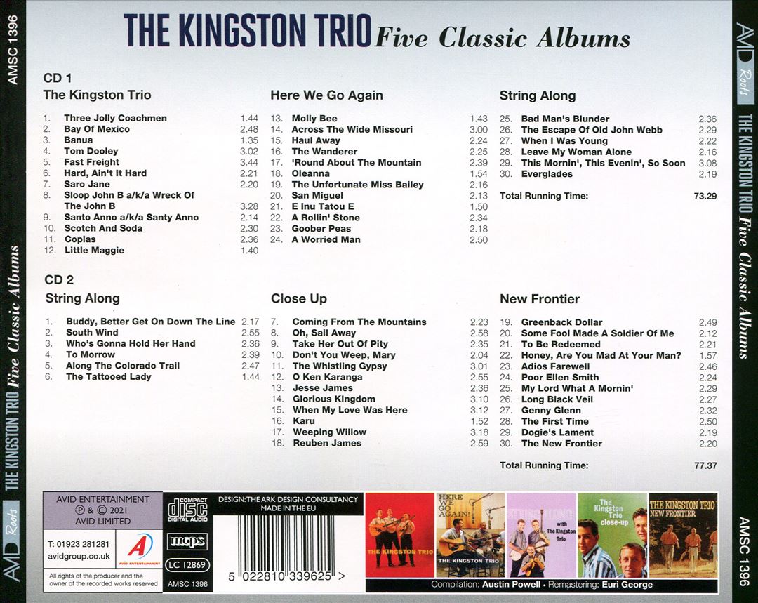 Kingston Trio/Here We Go Again/String Along cover art