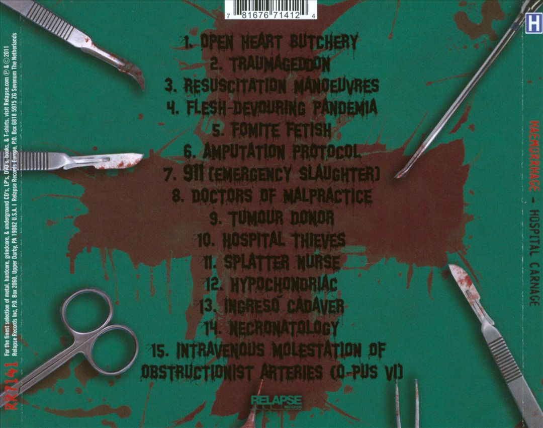 Hospital Carnage cover art