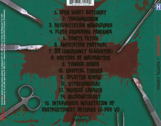 Hospital Carnage cover art