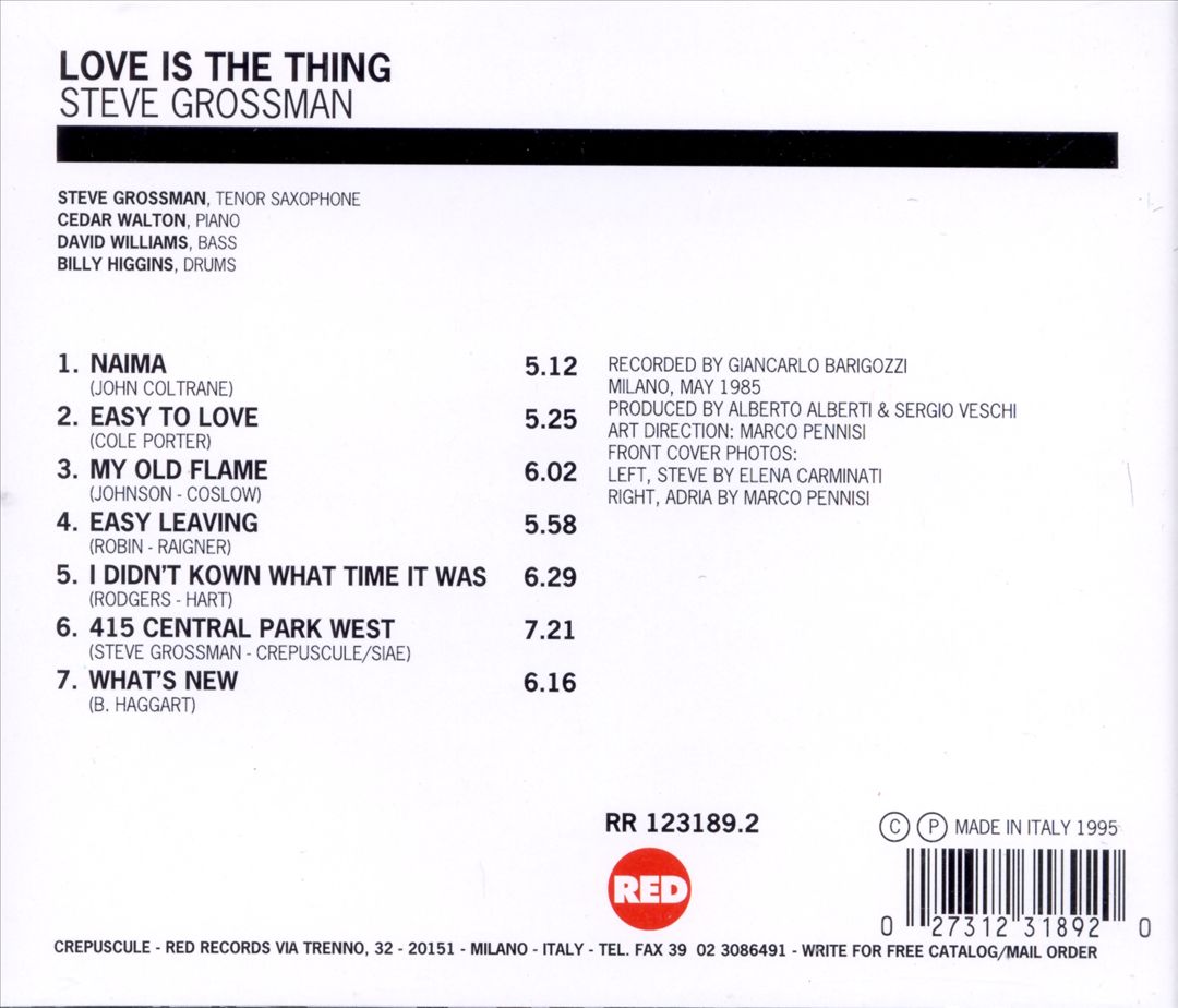 Love Is the Thing cover art